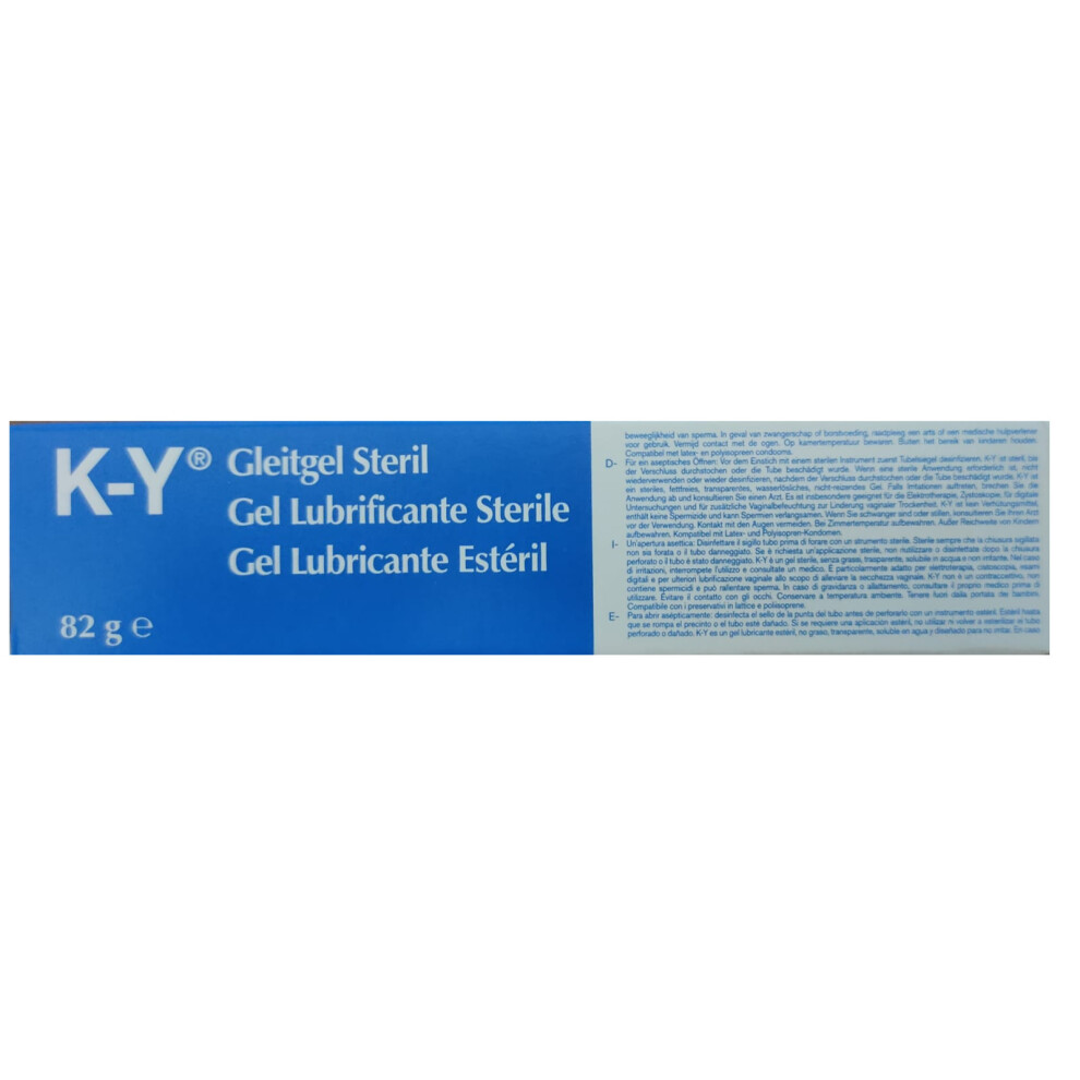 K-Y KY Jelly Sterile Tube Personal Lubricant Gel - 82g X 2