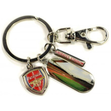 Official Arsenal FC 3 piece stadium crest design charm keyring
