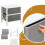 AAMEN 2-Drawer Fabric Storage Chest for Bedroom, (Grey & White) 6