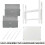 AAMEN 2-Drawer Fabric Storage Chest for Bedroom, (Grey & White) 2