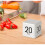 (white) Rubik's Cube Timer Self-discipline time manager 6