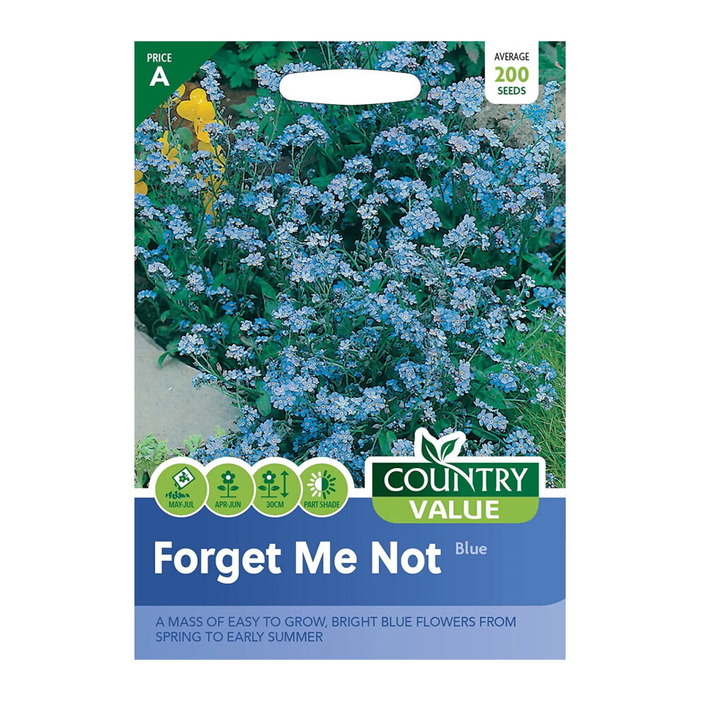 Forget Me Not Seeds Grow Your Own Garden Flowers Blue Country Value