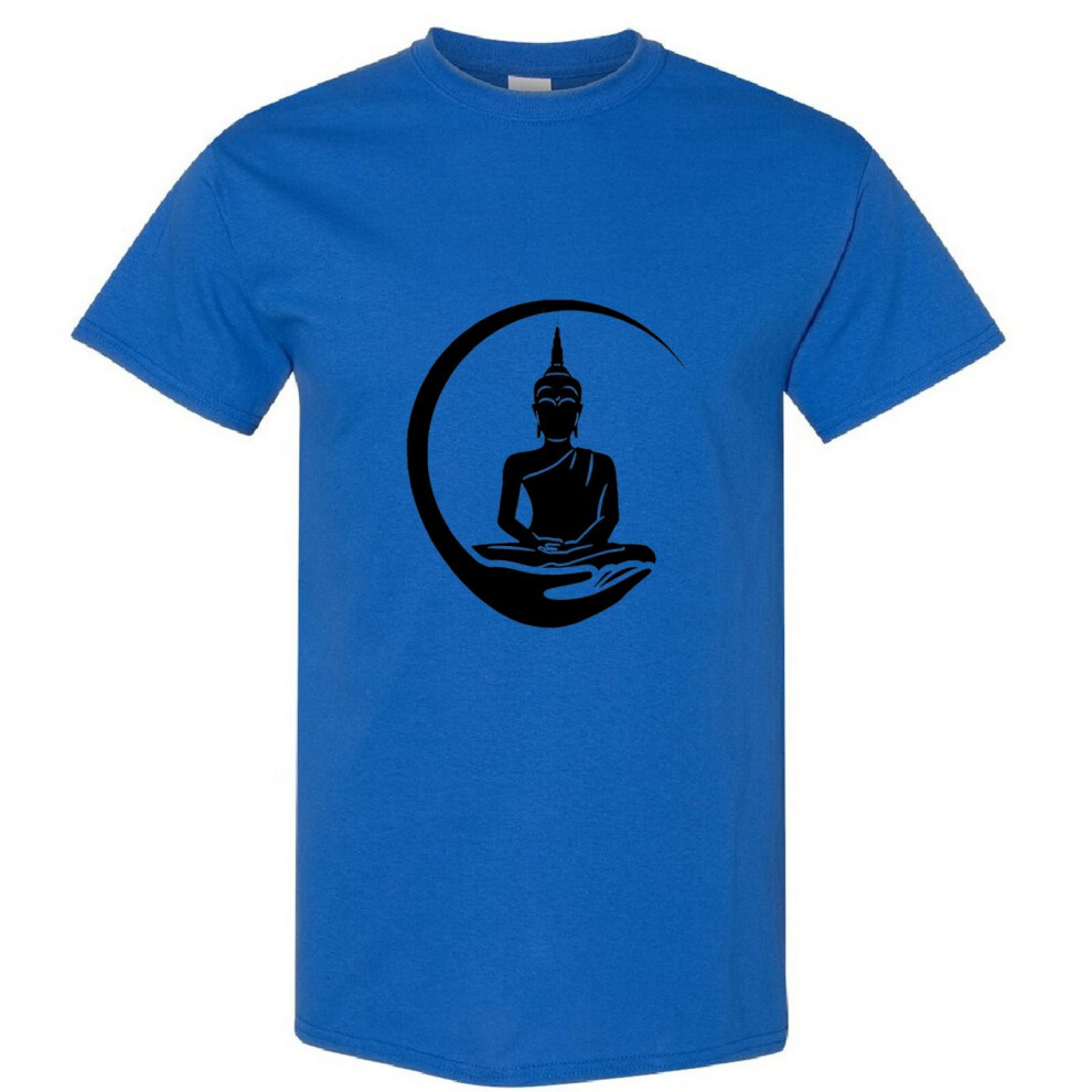 (Royal, S) Gautama Zen Buddha Buddhism Buddhist Religion Art Men T Shirt Tee Top