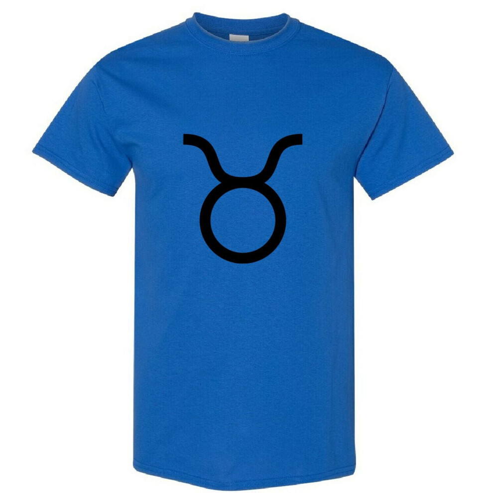 (Royal, M) Taurus Zodiac Horoscope Astrological Earth Sign Men T Shirt Tee Top