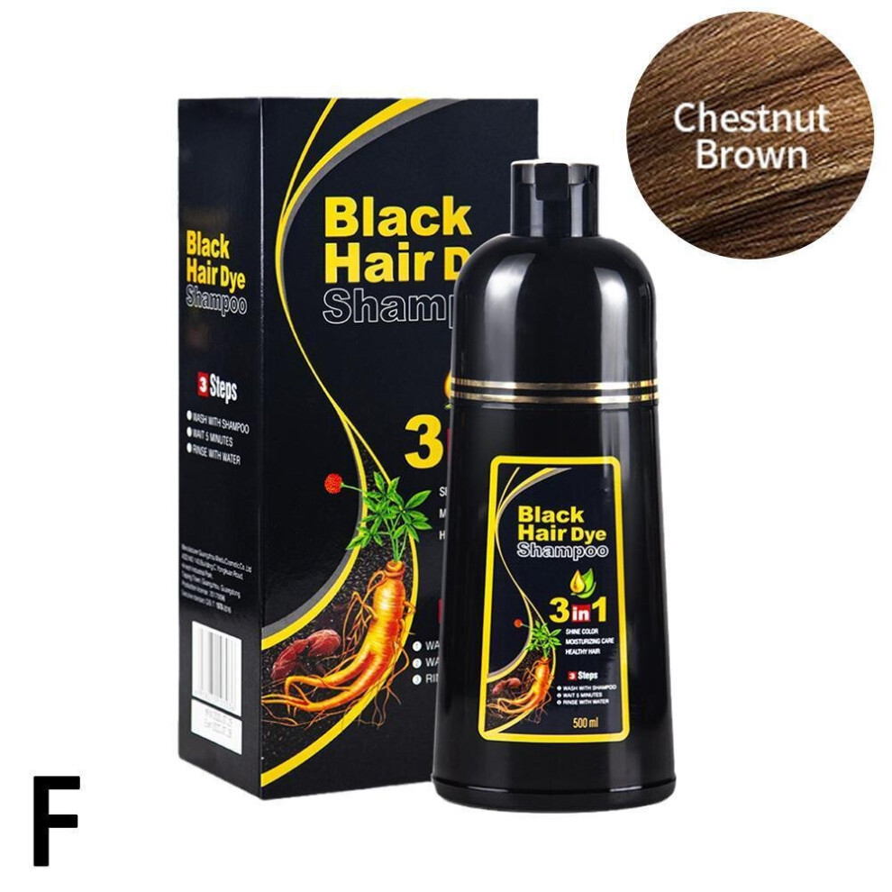 Yetp Star Brown (Chestnut ) 500Ml Permanent Hair Dye Instant Fast Hair Dye Color Shampoo Coconut Dye