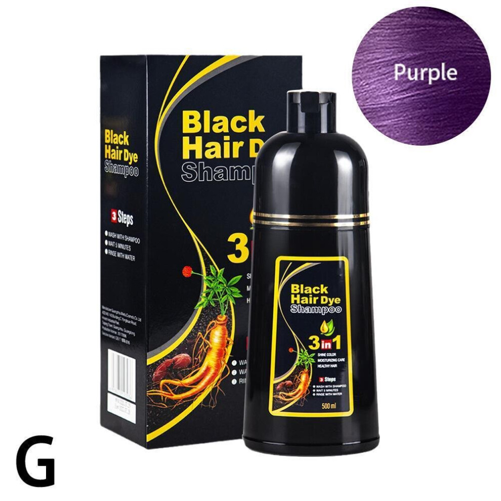 Yetp Star Purple (Purple) 500Ml Permanent Hair Dye Instant Fast Hair Dye Color Shampoo Coconut Dye