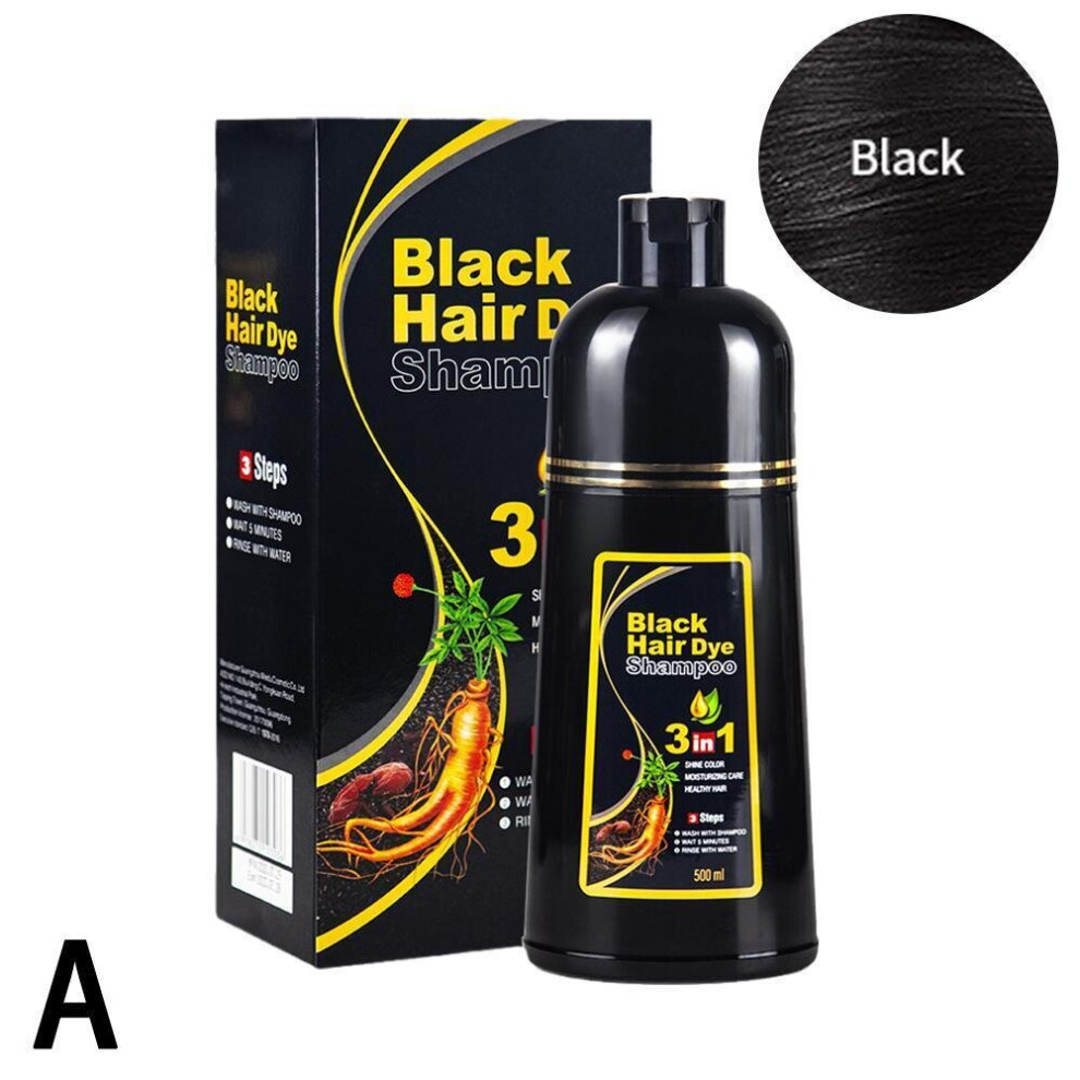 Yetp Star Black (Black) 500Ml Permanent Hair Dye Instant Fast Hair Dye Color Shampoo Coconut Dye
