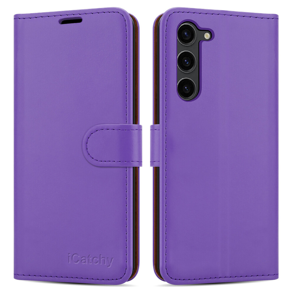 (Lilac) Samsung Galaxy S23 Plus Leather Wallet Phone Cover Not,Specified 5056298015290