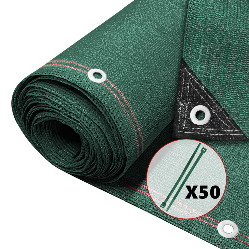 VOUNOT 1.5x10m Privacy Netting 230 g/m² HDPE Shading Net, 95% Shading Rate, Green