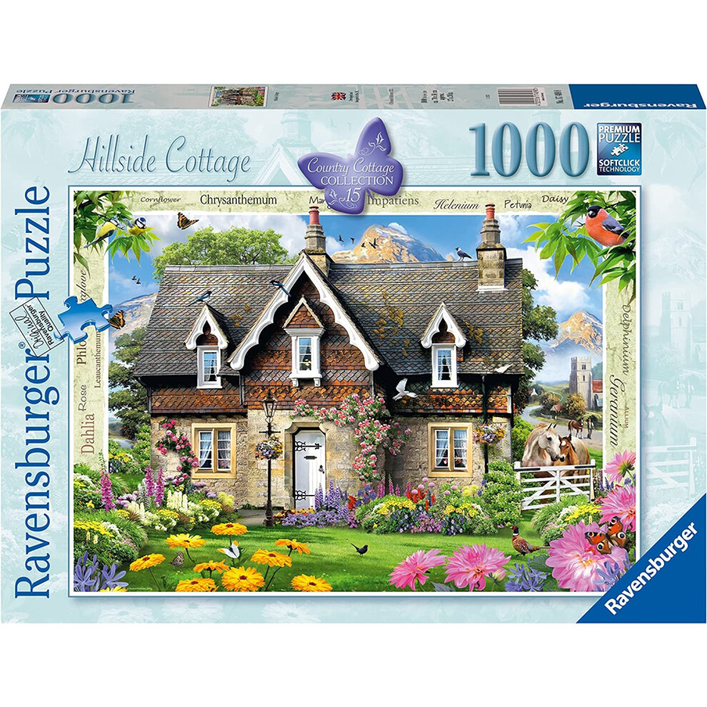Ravensburger Jigsaw Puzzle - Hillside Cottage - 1000 Pieces