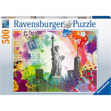 Puzzle - CARTE POSTALE DE NEW YORK - 500 pi   ces