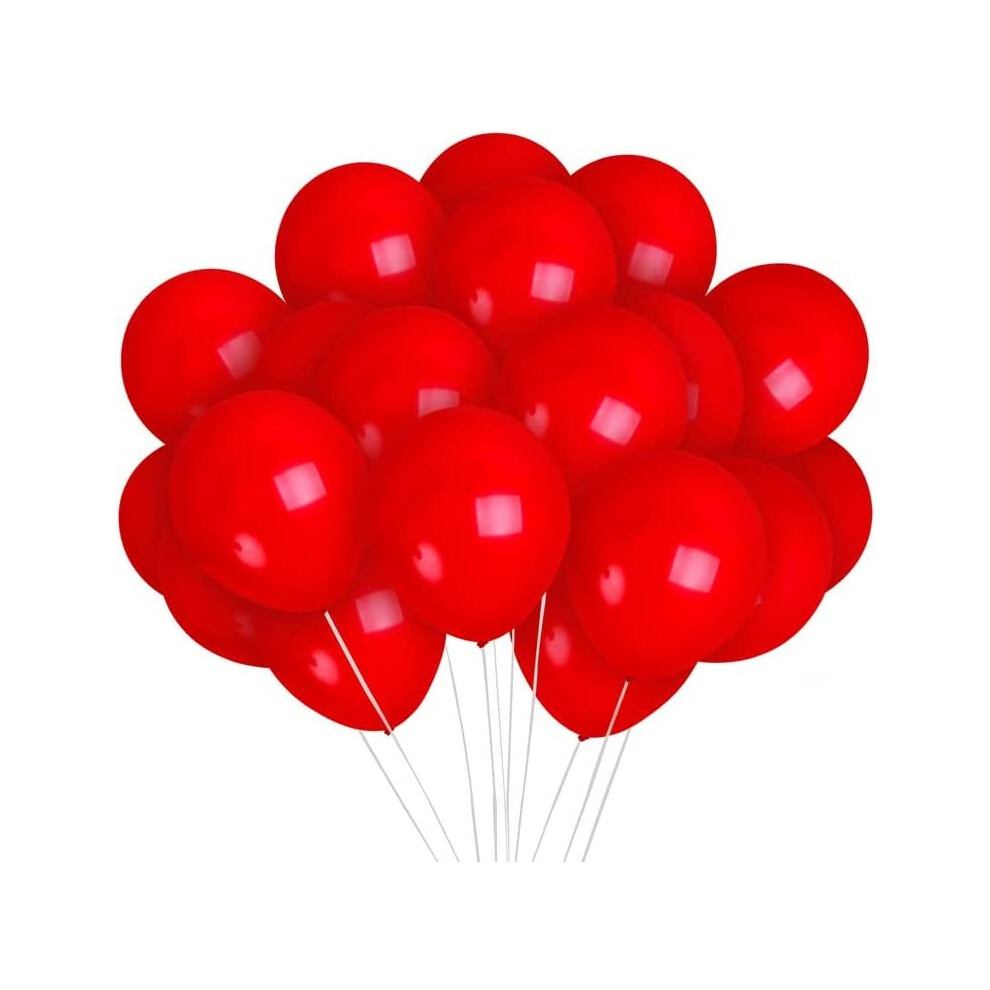 Latex Balloons Red 12 Inches for all occasions 10pcs