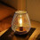 Cordless Table Lamp Metal Cage Lantern LED Night Light Battery Powered 1