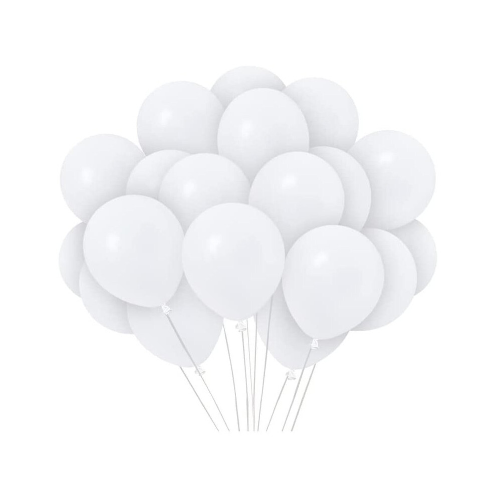 Latex Balloons White for all occasions pcs