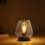 Cordless Table Lamp Metal Cage Lantern LED Night Light Battery Powered 3