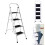 (4 Stepladder) Metal Step Ladder Heavy Duty Durable 330lbs Capacity 1