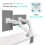 ONKRON G160WHT Support Pour 2 Moniteurs De 13 A 27 Pouces Blanc 7