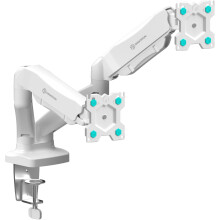 ONKRON G160WHT Steun Voor 2 Monitoren Van 13 Tot 27 Inch Wit