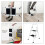 (2 Stepladder) Metal Step Ladder Heavy Duty Durable 330lbs Capacity 5