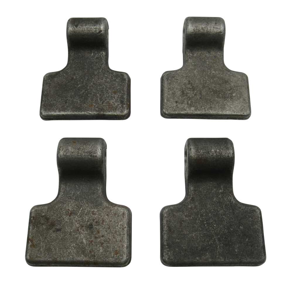 Dropside Pickup Trailer Tailgate Hinge X4 (Weld On Spade Paddle) 600988546127