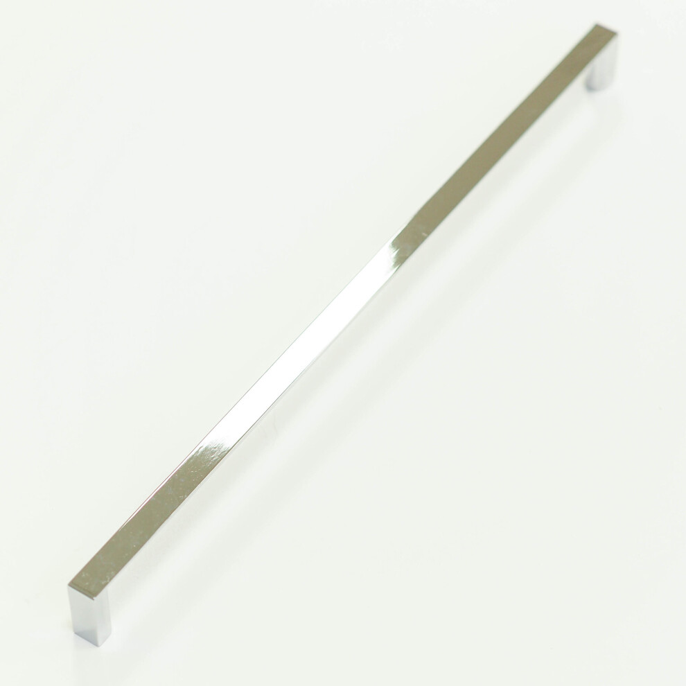 (320Mm Handle) Polished Chrome Square D Handles 160Mm & 320Mm 5060796700077