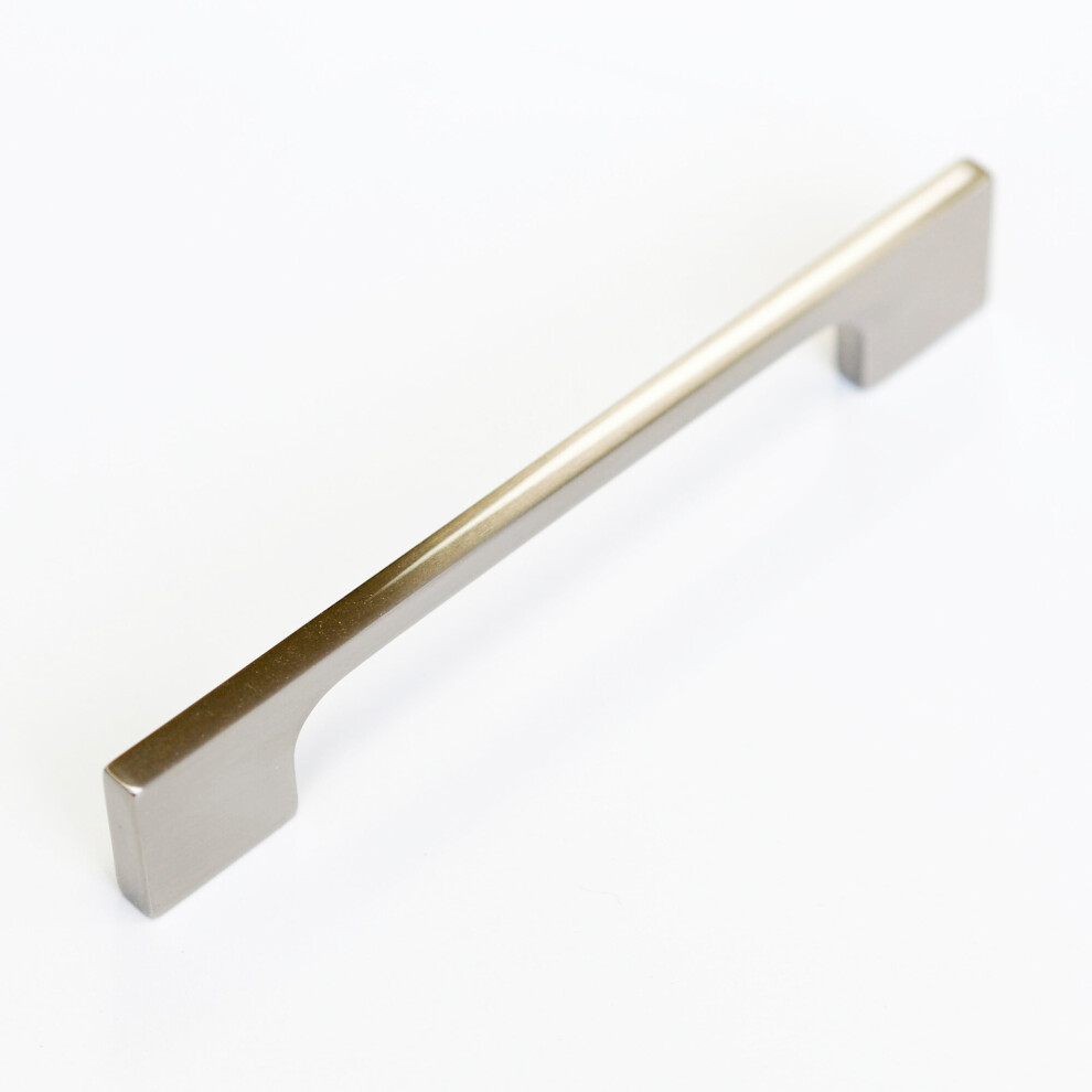 (128Mm Handle) Brushed Nickel Slim Cabinet Handle Pulls 5060796700589