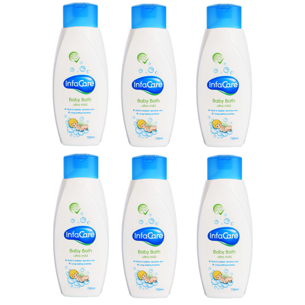 Infacare Baby Bath 750ml Pack of 6 Ultra Mild and Gently Clean