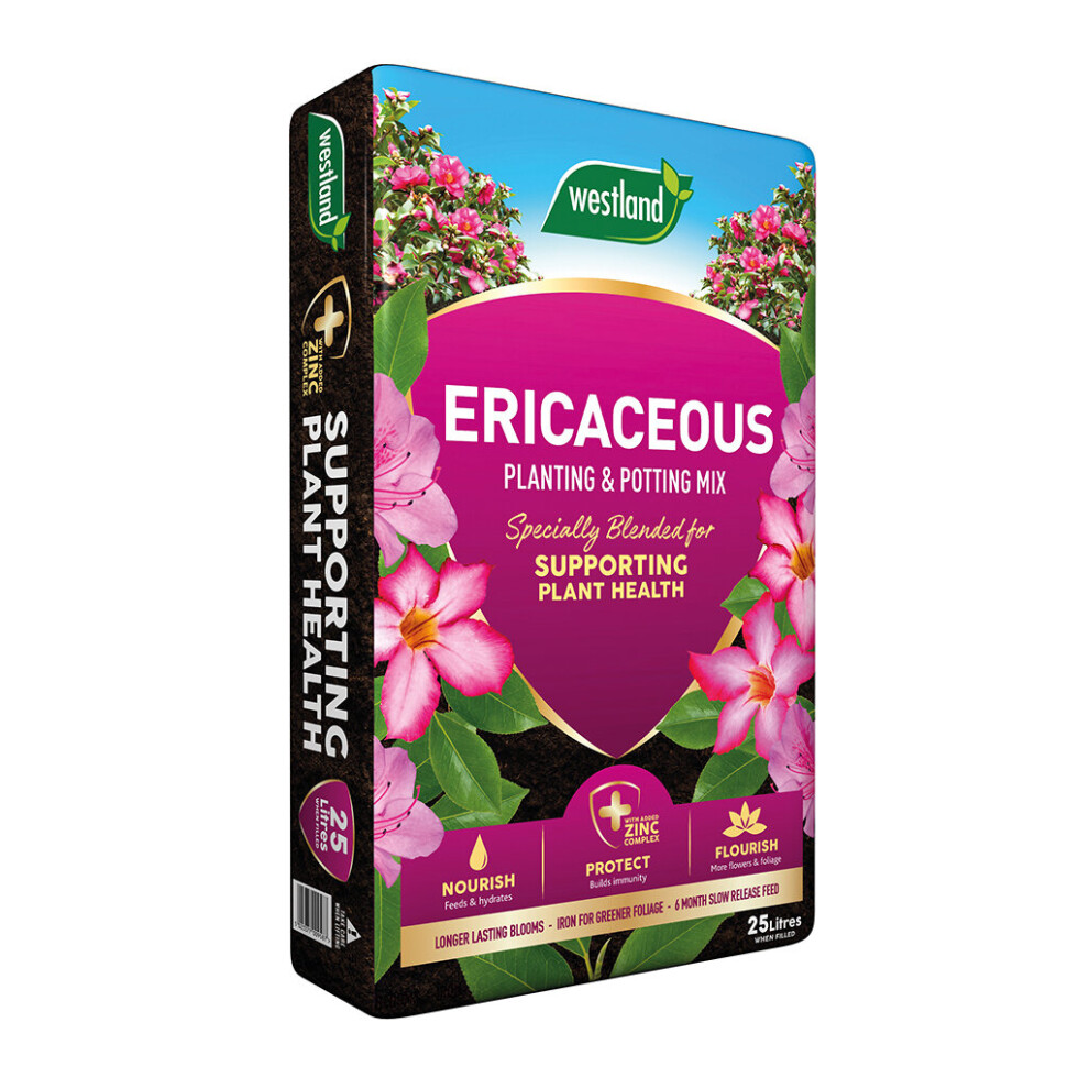 Westland (25L) Specialist Ericaceous Plant Garden Health Planting & Potting Mix