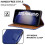 (Blue) Samsung Galaxy S23 Case Leather Wallet Phone Cover 7