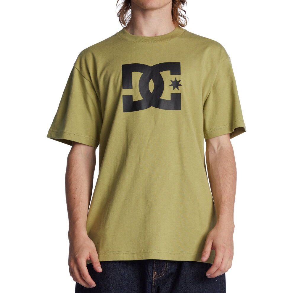 (L) DC Shoes  Cotton SS T-Shirt ~ DC Star olive