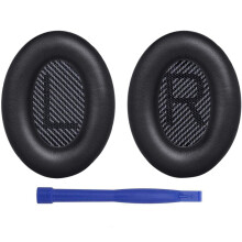(Black) 1 Pair Earpads Cushions Replacement Compatible with Bose QuietComfort 35 / QC35 II