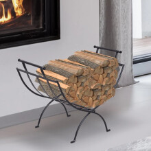 Folding Wood Log Holder Fireplace Folding Log Rack