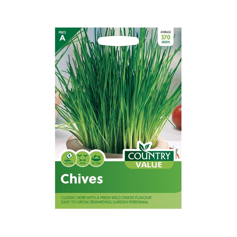 Country Value Chives Grow Your Own Garden Vegetables Fresh Herbs Seeds Packet