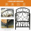 Keep Your Fireplace Tidy with this Compact Log Holder w/ Side Scrolls 5