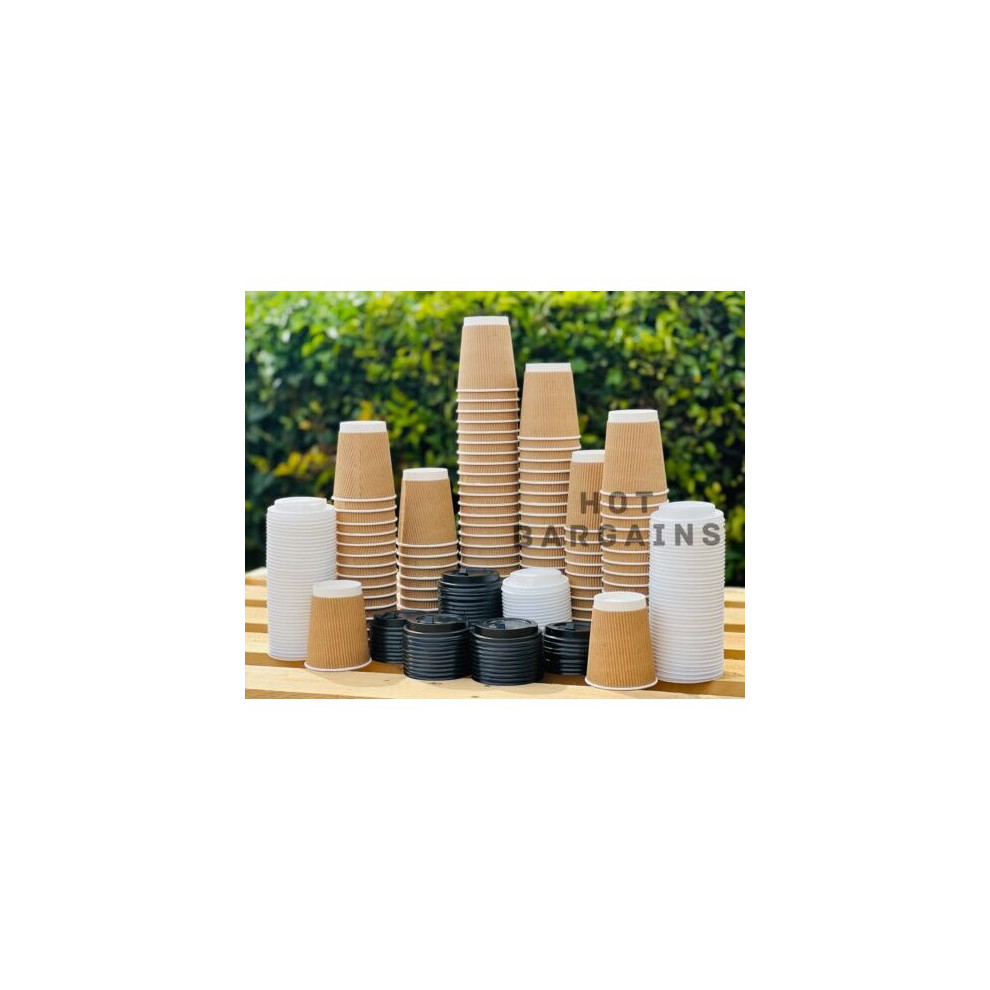 (HOT BARGAINS) 8oz Disposable Coffee Cups