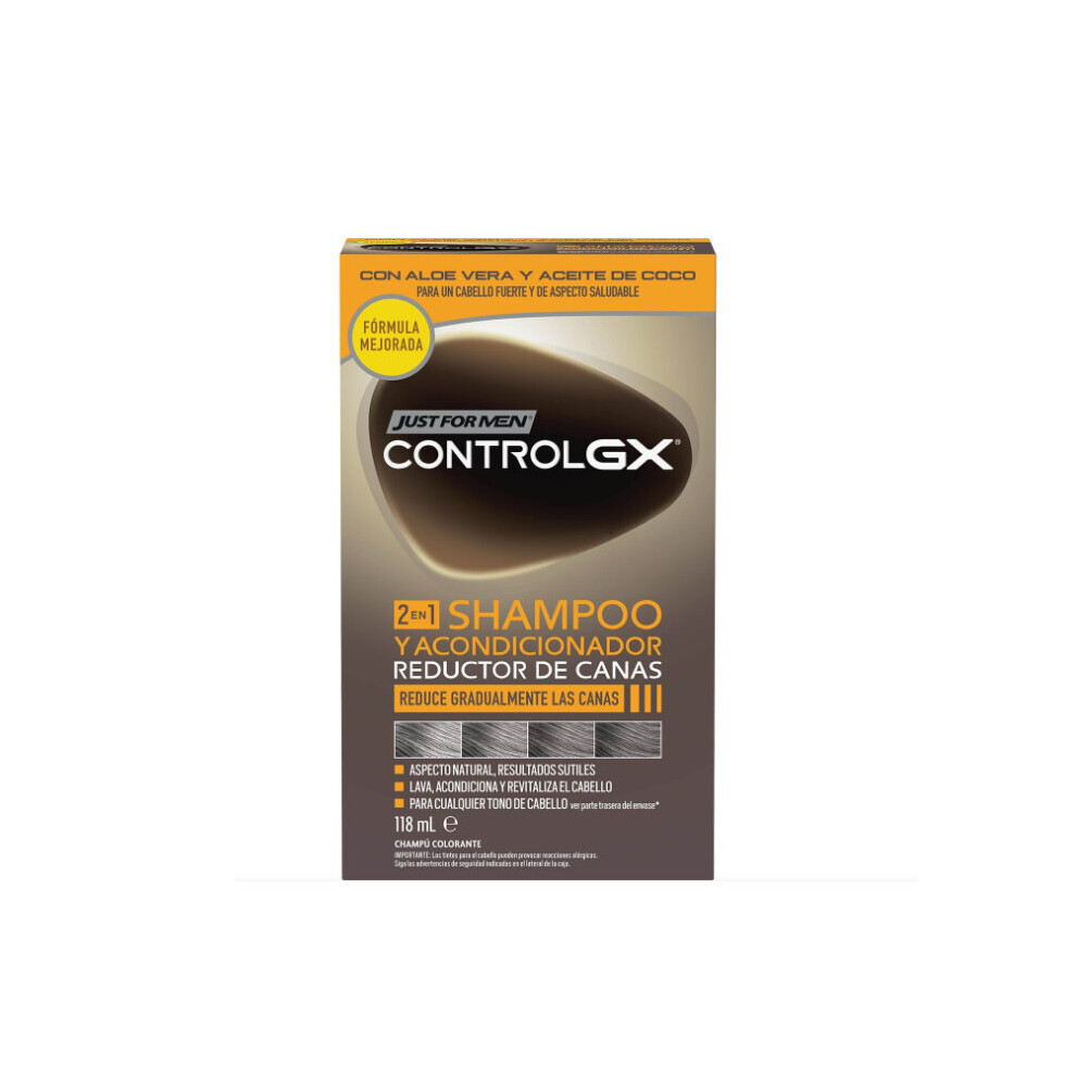Just For Men Control Gx Hair Reducing Shampoo & Conditioner 118Ml Grey