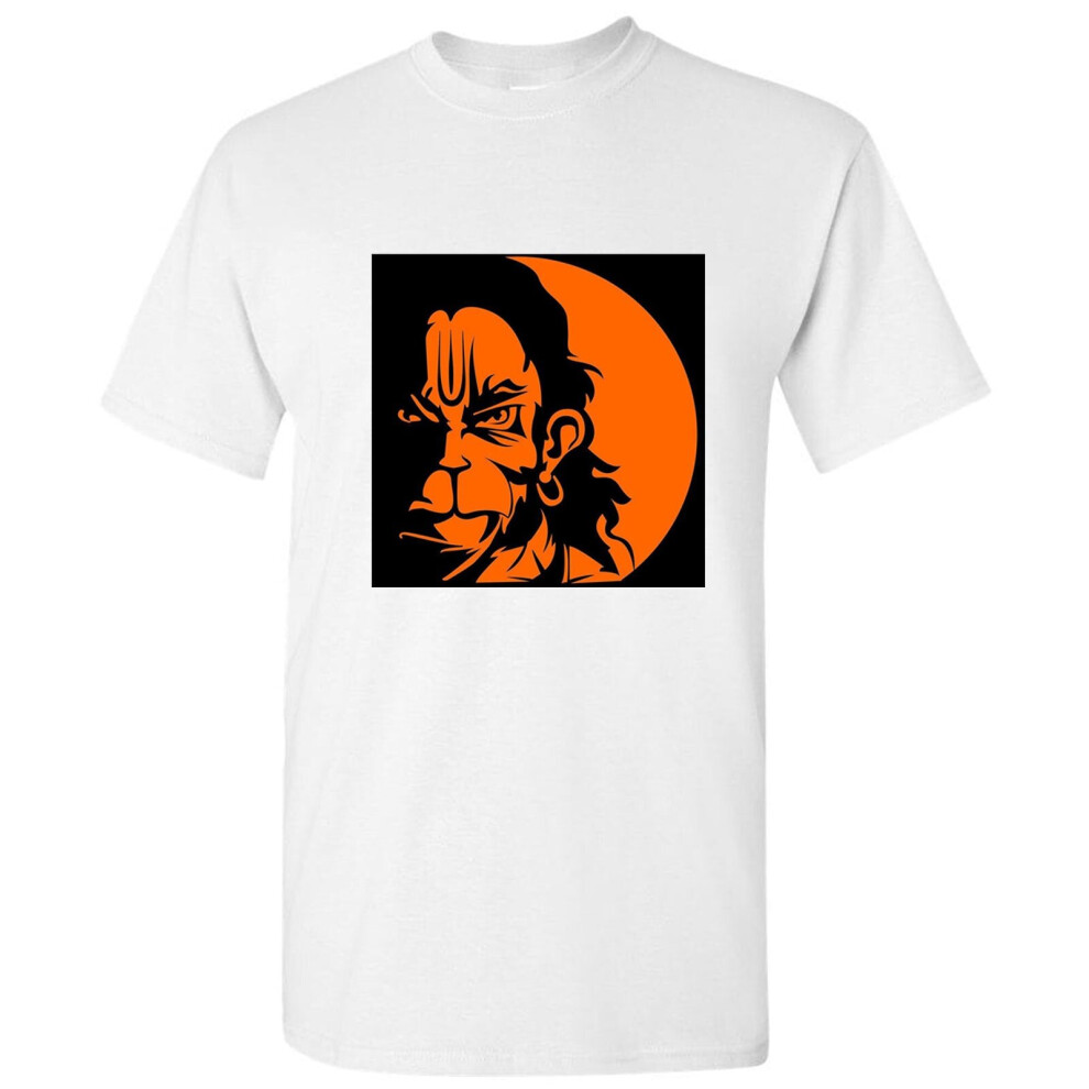 Gildan (3Xl) Hanuman Hanumanji Indian Hindu Monkey God King Men T Shirt Tee Top White