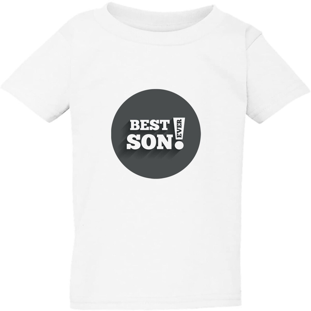 (Large / 4T / 3-4 YO) Best Son Ever In The World Childrens Gift White Kids Boys Girls T Shirt Tee Top