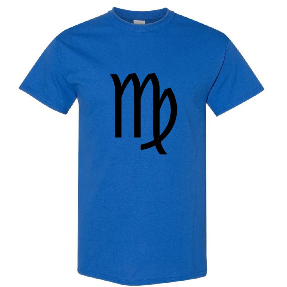 (Royal, S) Virgo Zodiac Horoscope Astrological Sign Symbol Men T Shirt Tee Top