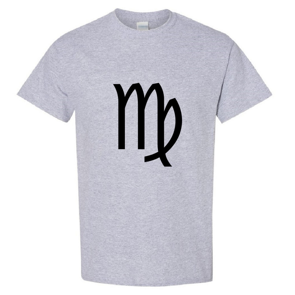 (Sport Grey, M) Virgo Zodiac Horoscope Astrological Sign Symbol Men T Shirt Tee Top