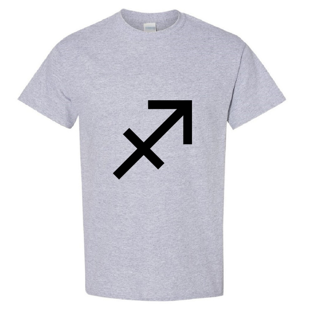 (Sport Grey, M) Sagittarius Horoscopes Zodiac Symbol Star Sign Art Men T Shirt Tee Top