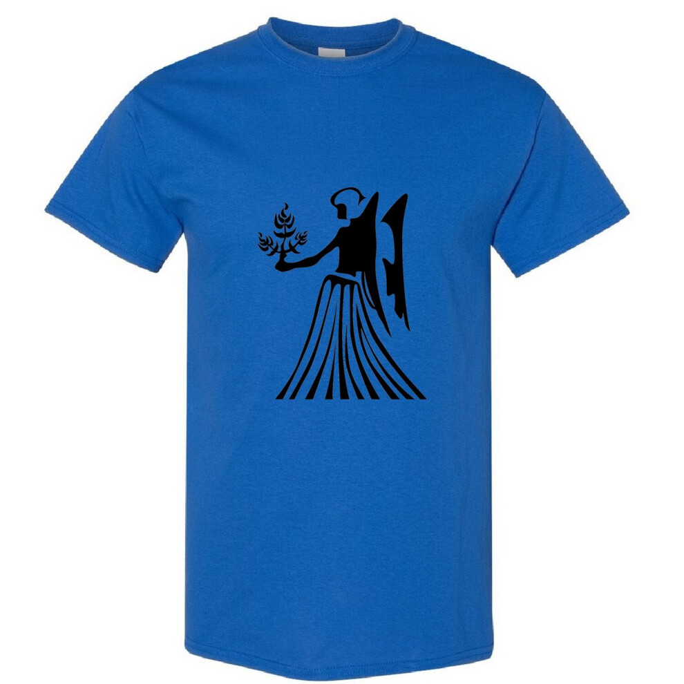 (Royal, S) Virgo Goddess Zodiac Horoscope Astrological Sign Men T Shirt Tee Top