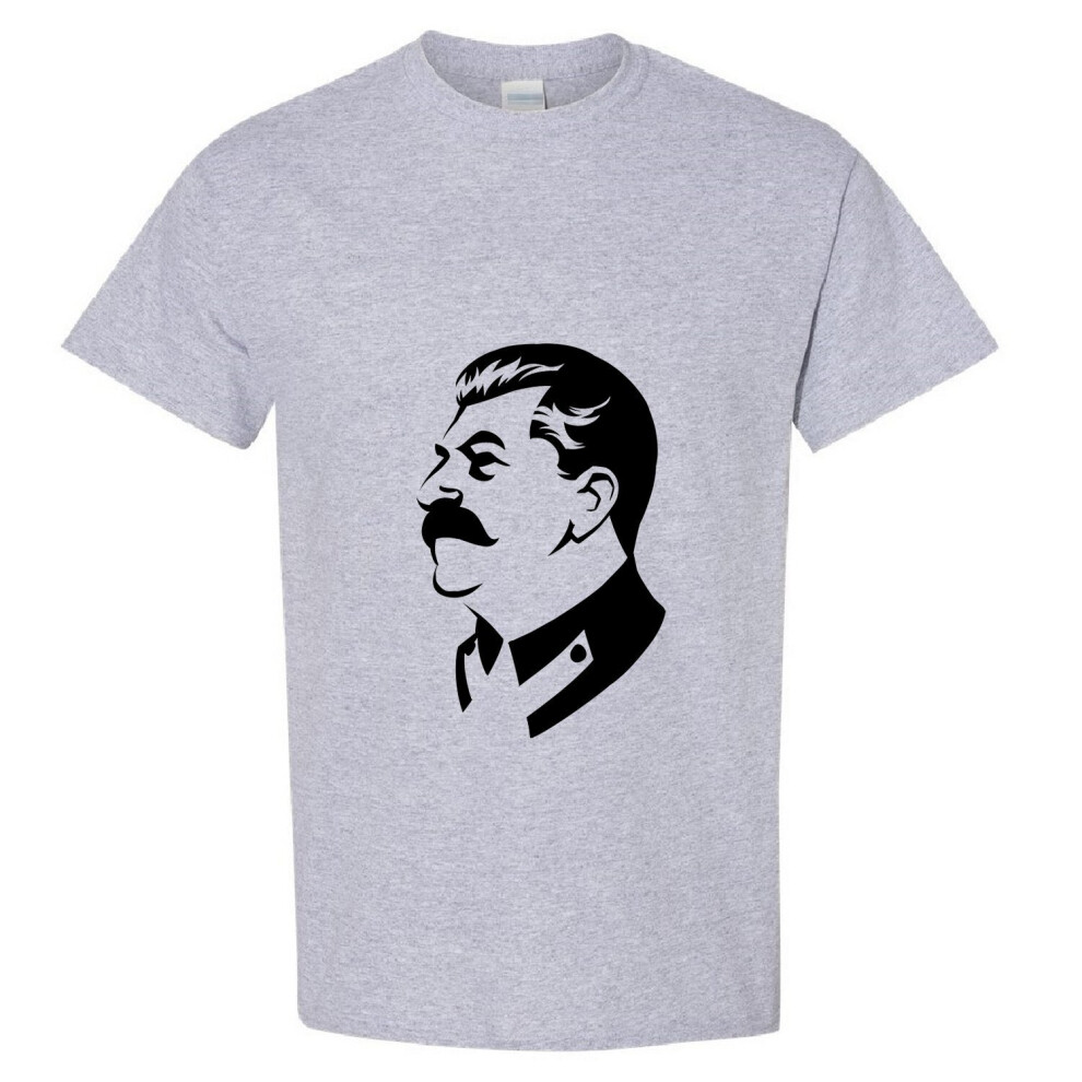 (Sport Grey, S) Joseph Stalin Soviet Union Russia USSR Socialist Communist Men T Shirt Tee Top