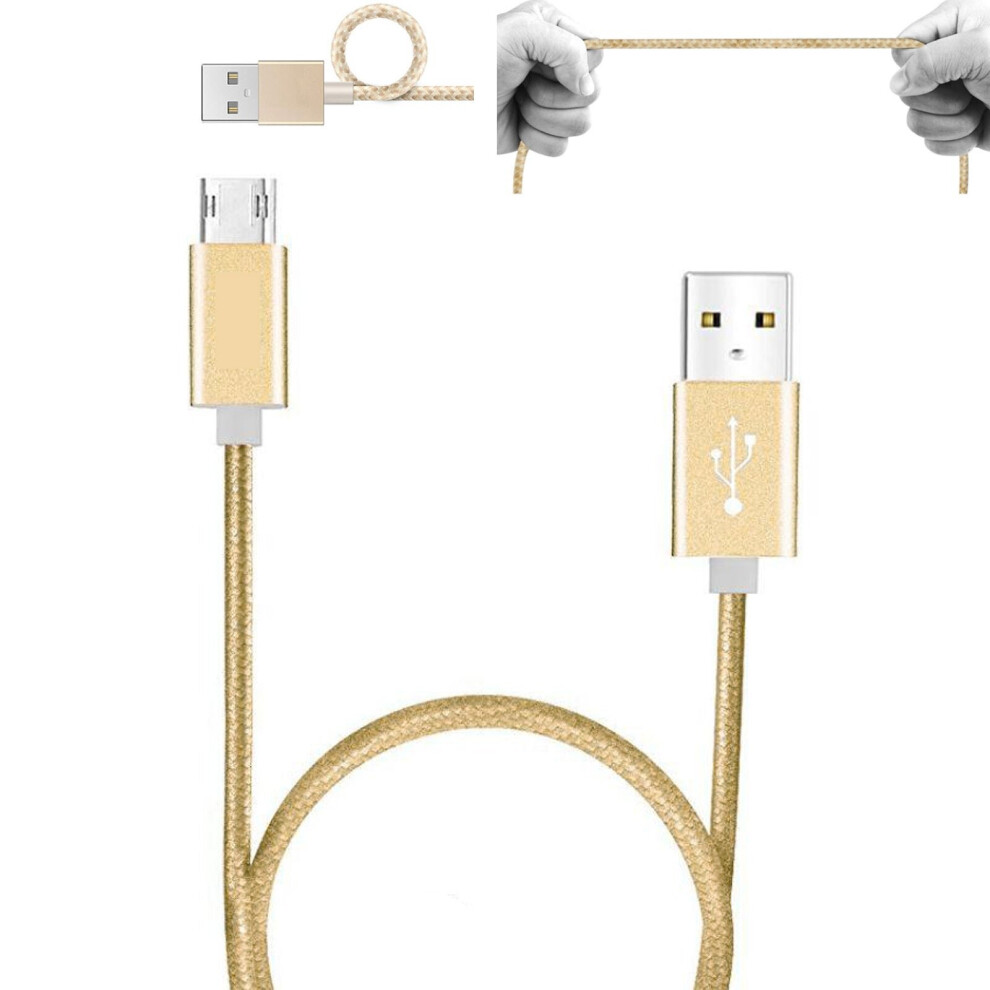 (2 Meter) 20Cm 1M 2M Nylon Braided Data Sync Transfer Charger Charging Micro Usb Cable Cord For Android Phone 9360159091580