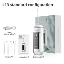 (white) Electric tooth punch 6 gear adjustment portable