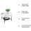 2 Tier White and Black Marble Top Coffee Tables Round  80cm 10
