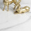 2 Tier White and Black Marble Top Coffee Tables Round  80cm 6