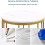 (Gold) Round Side End Table Living Room Coffee Table 5