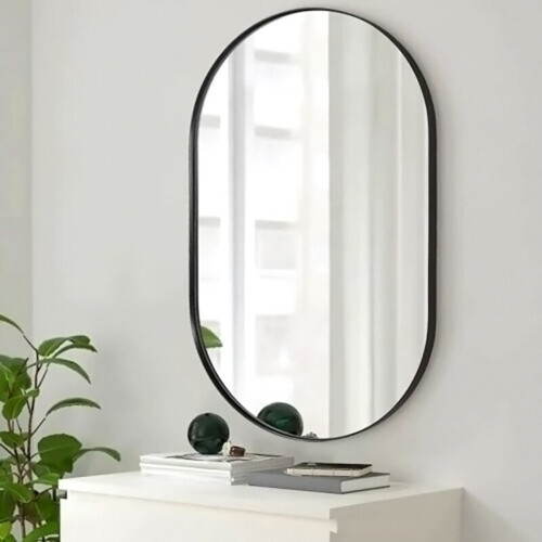 Modern Oval Frame Bathroom Wall Mirror