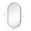 Living And Home Modern Oval Frame Bathroom Wall Mirror 4